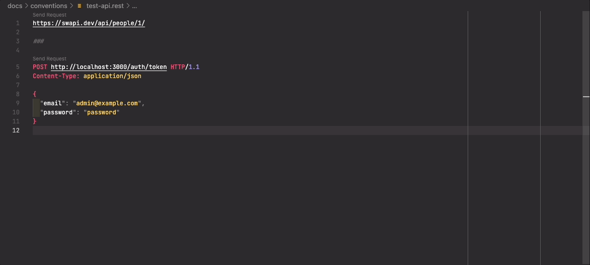 Demo de REST client dans VS Code